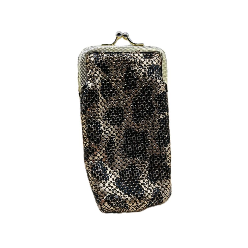 1960's Animal Print Mesh Clasp Purse